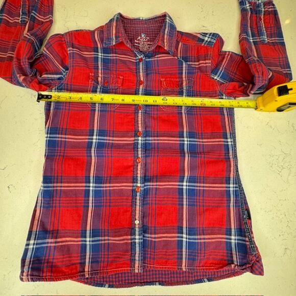 Kuhl Plaid Double Layer Button Up Long Sleeve Shirt Sz Medium - Picture 7 of 12